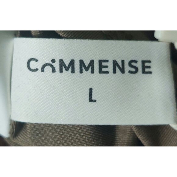 NWT Commense Women's Pink/Mauve Long Sleeve Ruched Mesh Dress W/ Rosette's Large - Picture 3 of 12